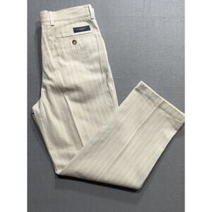 Burberry London Pinstripes Pants Beige Womens Size 32
